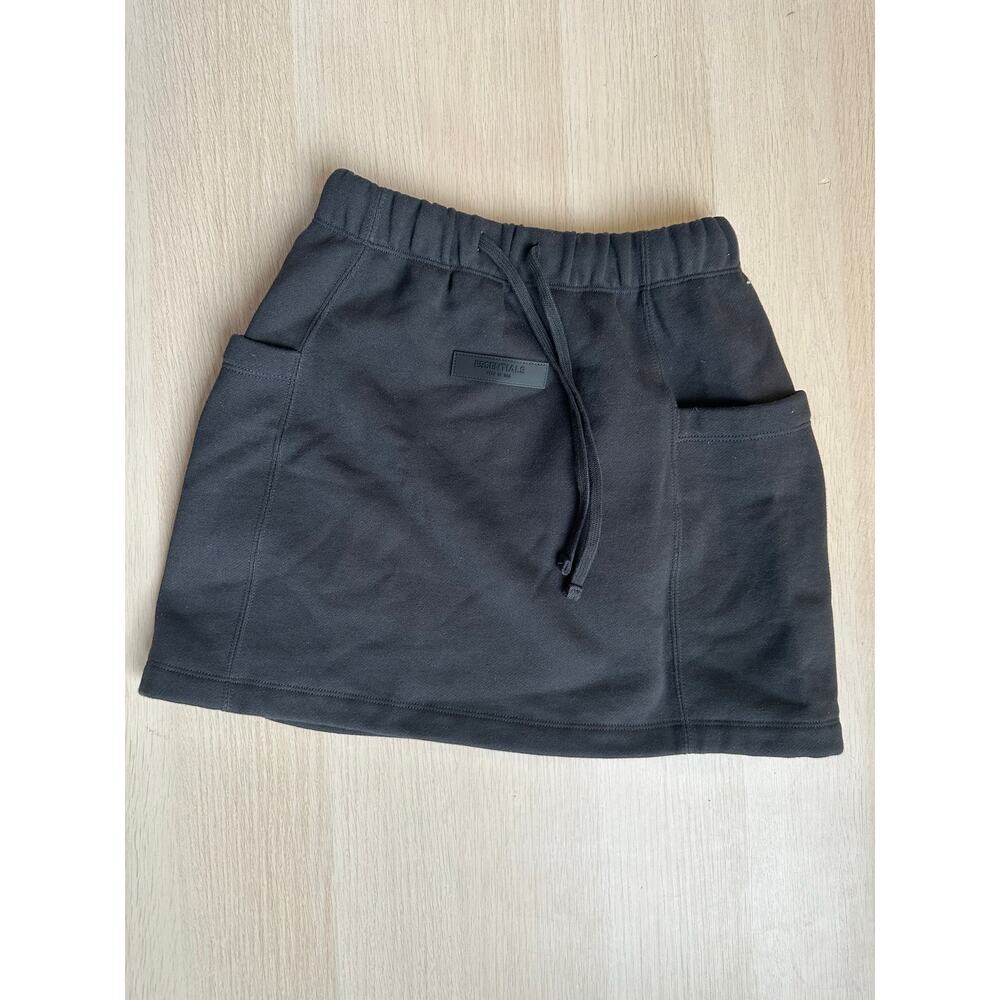 Fear of God Essentials Black Sweat Skirt - Size XS